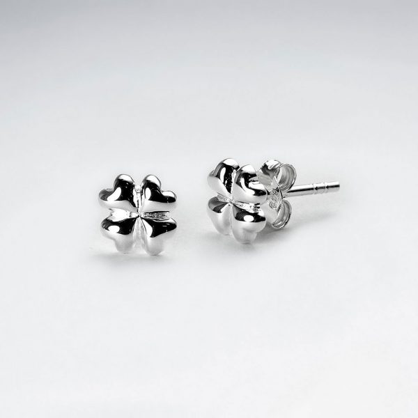 Boucles d'Oreilles Trèfle à Quatre Feuilles