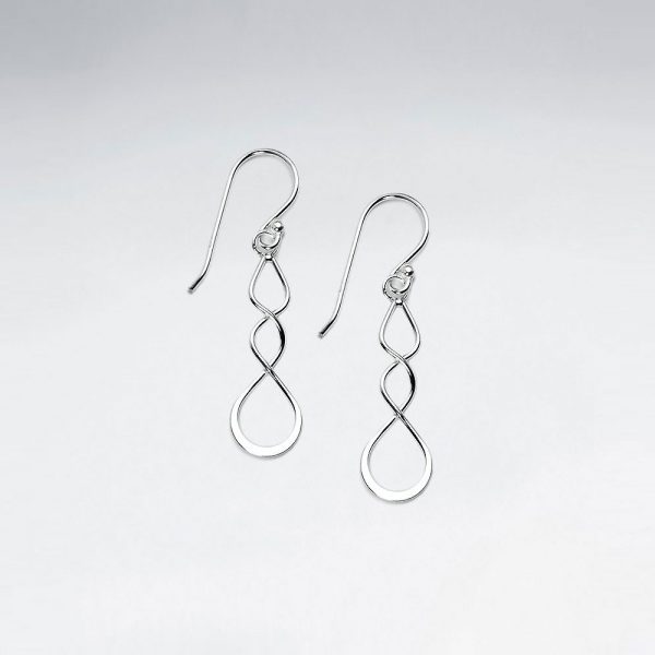 boucles d'oreilles pendantes croisillon