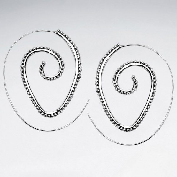 Boucles d'Oreilles Argent 92,5 Tourbillon