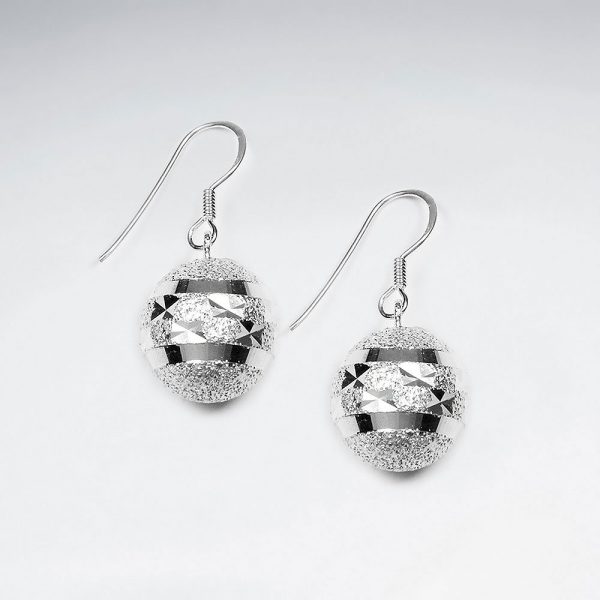 Boucles d'Oreilles Boule Strass