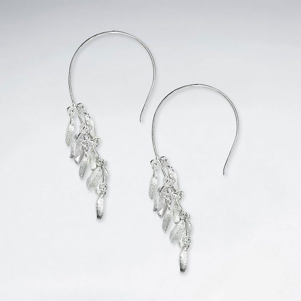 Boucles d'oreilles Plume en Argent
